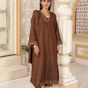 BINT E NAZ LUXURY WINTER CHICKENKARI CUTWORKS 3 PIECE COLLECTION