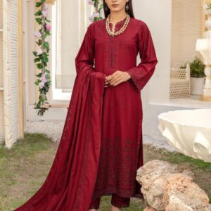 BINT E NAZ LUXURY WINTER CHICKENKARI CUTWORKS 3 PIECE COLLECTION