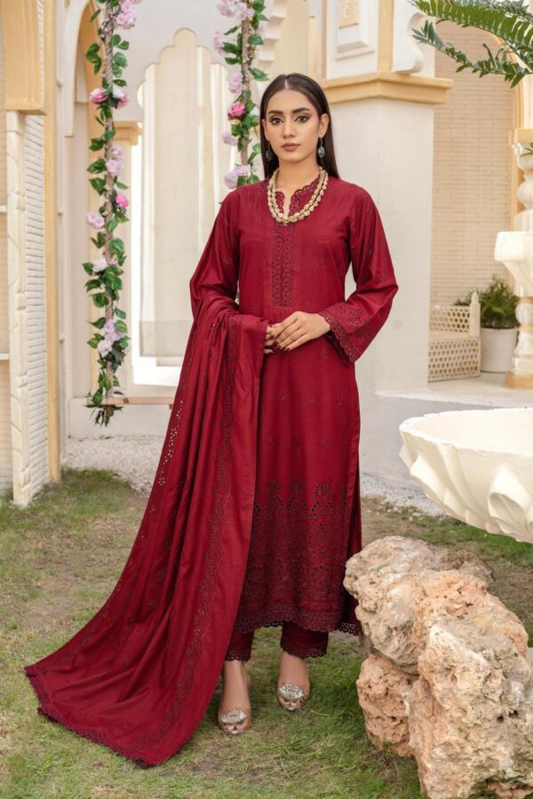 BINT E NAZ LUXURY WINTER CHICKENKARI CUTWORKS 3 PIECE COLLECTION